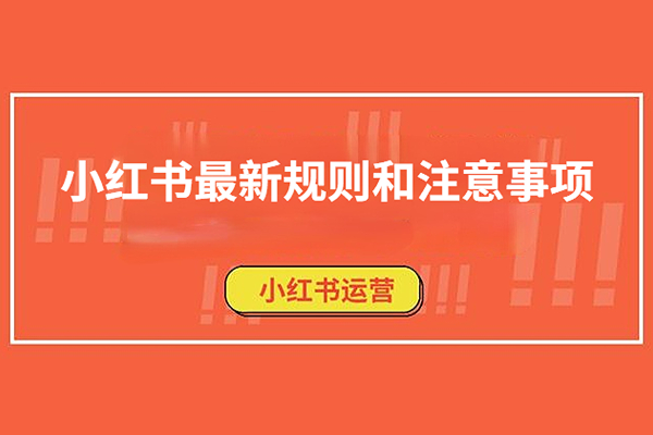 新手知识：小红书最新规则和注意事项