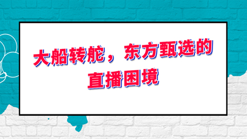 大船转舵，东方甄选的直播困境