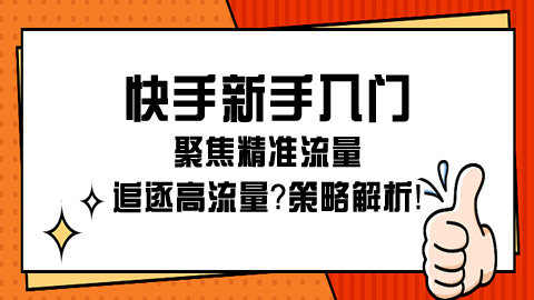 快手新手入门：聚焦精准流量，还是追逐高流量？策略解析！